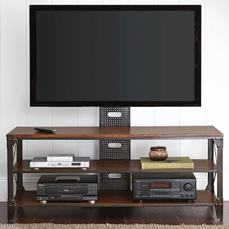 Industrial TV Stand with Panel Mounting Bracket